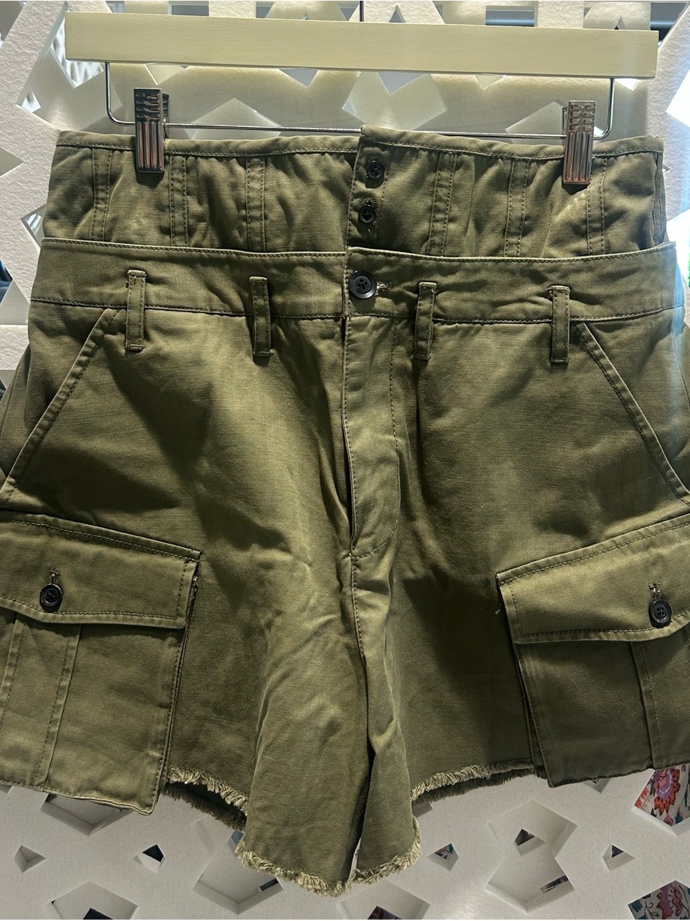 Marissa Webb Easton Canvas Corset Cargo Short